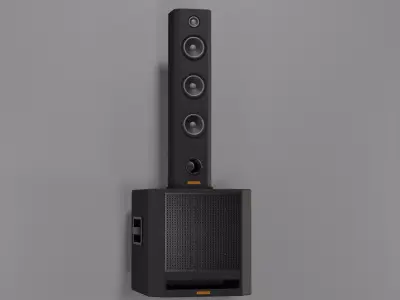 EmGii A-10 Subwoofer TowerSet Free 3D model