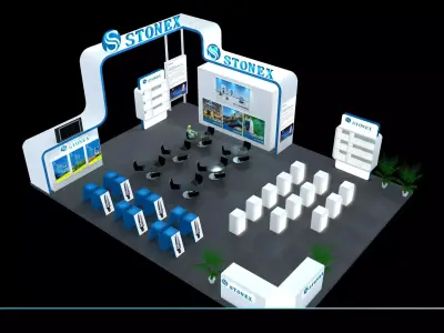 Exhibition - Area - 9X12-3DMAX2009-07 3D model