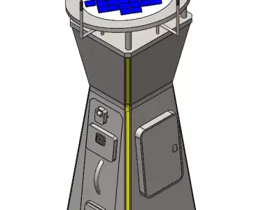 Smart Traffic Control and Monitoring System SolidWorks CAD Model 3D model