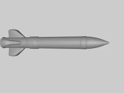 Cartoon Rocket 3D model order