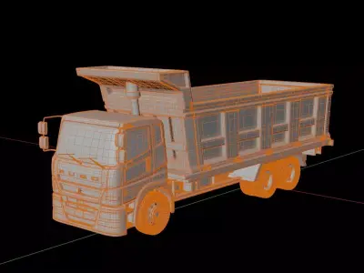 Mitsubishi Fuso Super Great Dump Truck 3D model