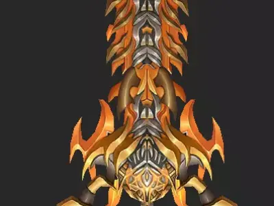 Pack With 30 Fantasy Swords - Part 01 Low-poly 3D model