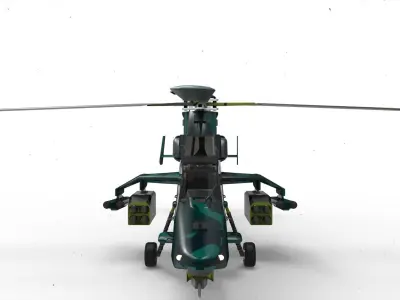 eurocopter tiger camouflage 3D model