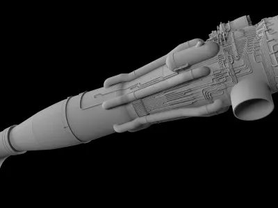 This is an engine created for VTOL aircraft 3D model