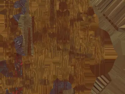 Low Poly Ballista bow and arrow Low-poly 3D model