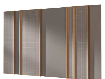 Headboard 3d Wall Panel 23 3D model
