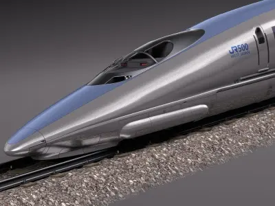 Shinkansen Speed Train 2014 3D model