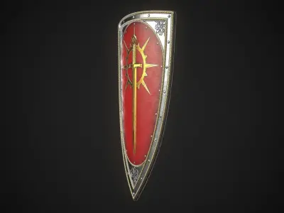 Knight Shield Collection 2 3D Model Pack