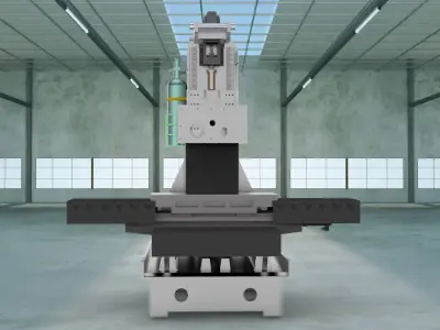 Vertical milling machine 3D model