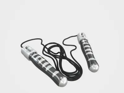 Highly detailed Jumping Rope PBR 3D model