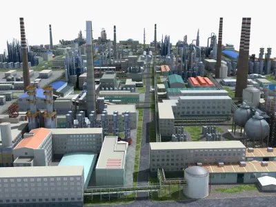 Chemical Plant 3D model order