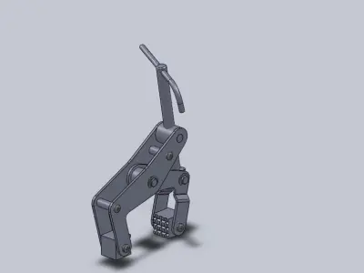 Clamp metal trigger Free 3D model