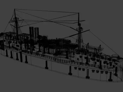 Ship cruiser 3D model