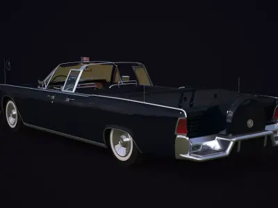 Lincoln Continental 61 Presidential Limousine 3D model