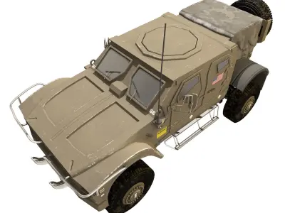 Oshkosh M-ATV Us Army Tactical Vehicle 3D model