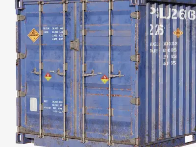 Shipping Container spp Low-poly 3D model