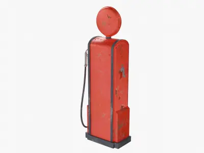 Vintage Gas Pump 3D model purchase