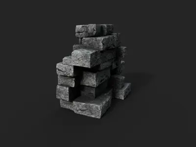 Old Ruin 5 Low-poly 3D model