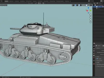 AC1 SENTINEL TANK BASE MESH  Low-poly 3D model