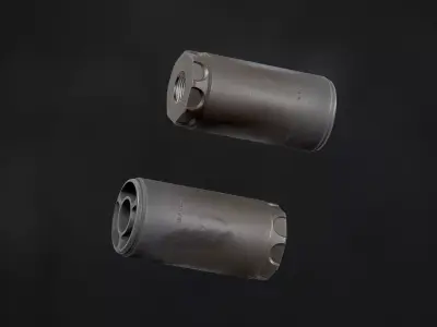 Surefire WARDEN Direct Thread 5-8-24 Free low-poly 3D model