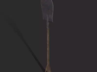 Shovel Version Three Low-poly 3D model