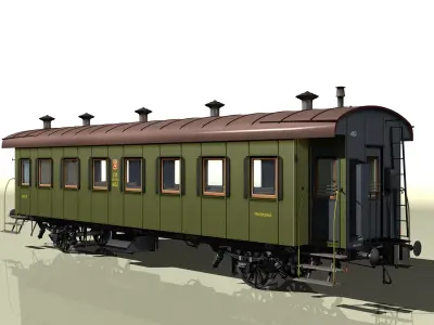 wagon III class 3D model