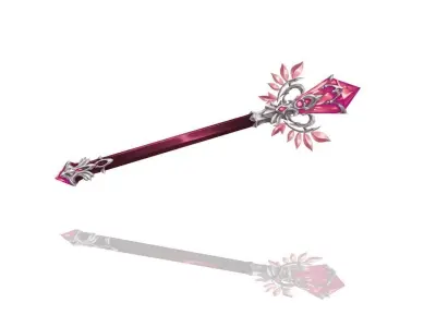 Royal Guard Magic Wand Low-poly 3D model