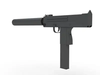 MAC-11 Machine Pistol 3D model buy