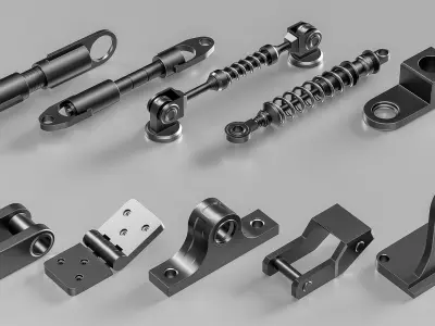 50 Hard surface kitbash  3D model
