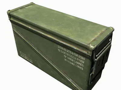 40mm Ammo Box Low-poly 3D model