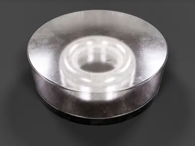 Bathroom Ceiling Light V01 - High Poly 3D model