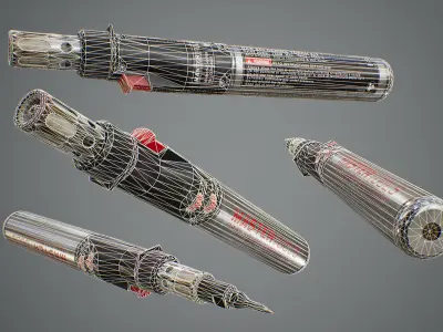 Soldering Torch Low-poly 3D model