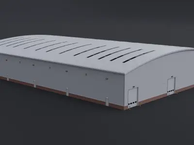 Warehouse 7 Low-poly 3D model