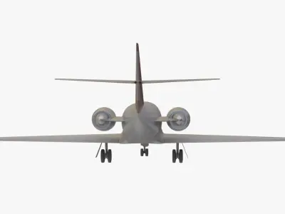 private aviation jet 3D model