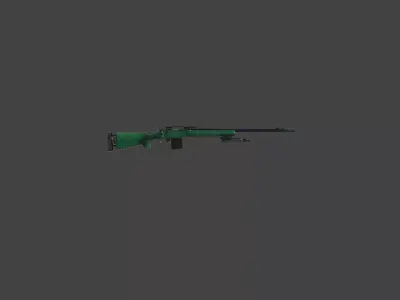 M24 Gun Textured 3D Model CXC Low-poly 3D model