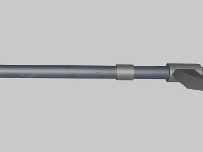 Game-ready Sci-fi Dagger Low-poly 3D model