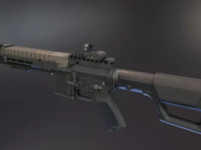 AR57 Rifle Low-poly 3D model