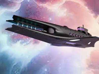 Medium Space ship 3D model