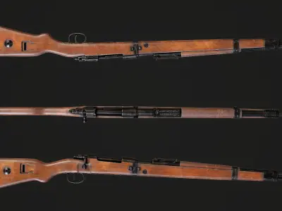 Mauser Karabiner 98k Low-poly 3D model