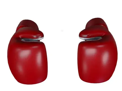 Low Poly Boxing Gloves Low-poly 3D model