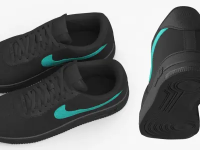  Nike Air Force 1 Low Tiffany Leather Sneakers 