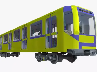 Metro train 3D model