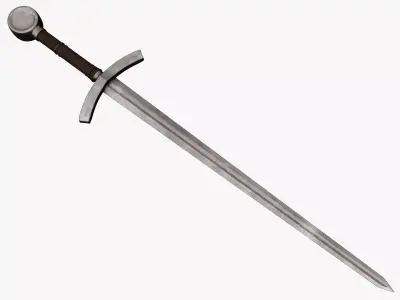 Medieval weapons Low-poly 3D model 13
