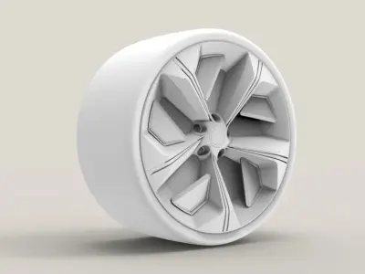 Car Wheel Concept 3D model by thepalashagrawal