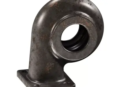 Rusty Turbine Housing 3D model