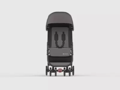 Baby stroller 3D model 3D model 19