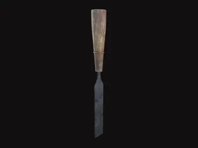 Medieval Chisels V07 Low-poly 3D model