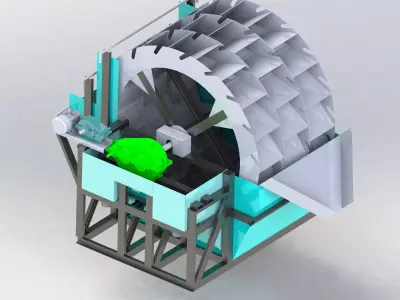 sand washing machine 3D model