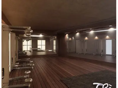 PILATES GYM ROOM 3D model