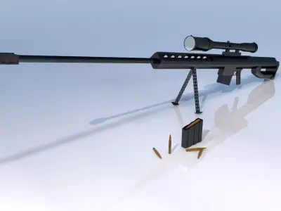 Sniper Barret 3D model